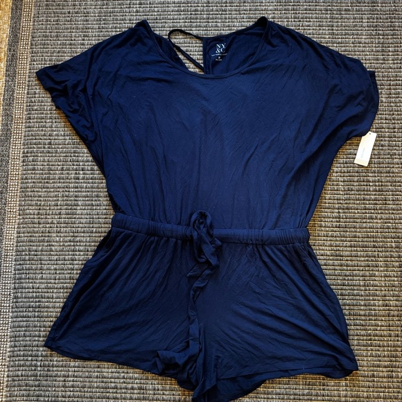 New York & Company Navy Jumpsuit - Picture 1 of 3